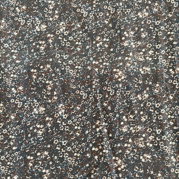 Selected Homme SLHALEX Small Flowers SS Crew Nk T Shirt Blue Wht Brown Sz M NWOT - Picture 3 of 11